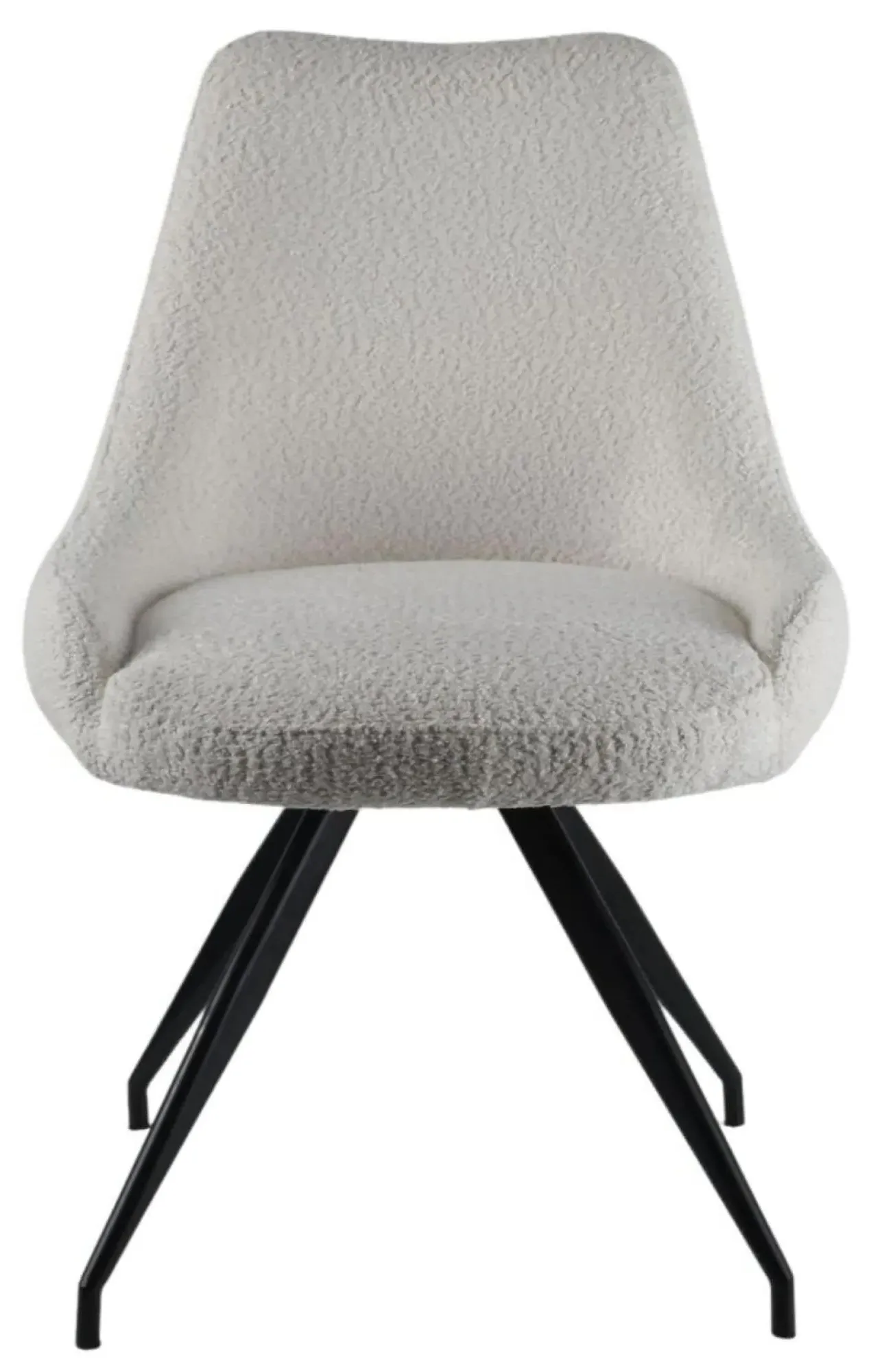 Anvik Extendable Dining Set with Arctic Chair - Black, Ceramic