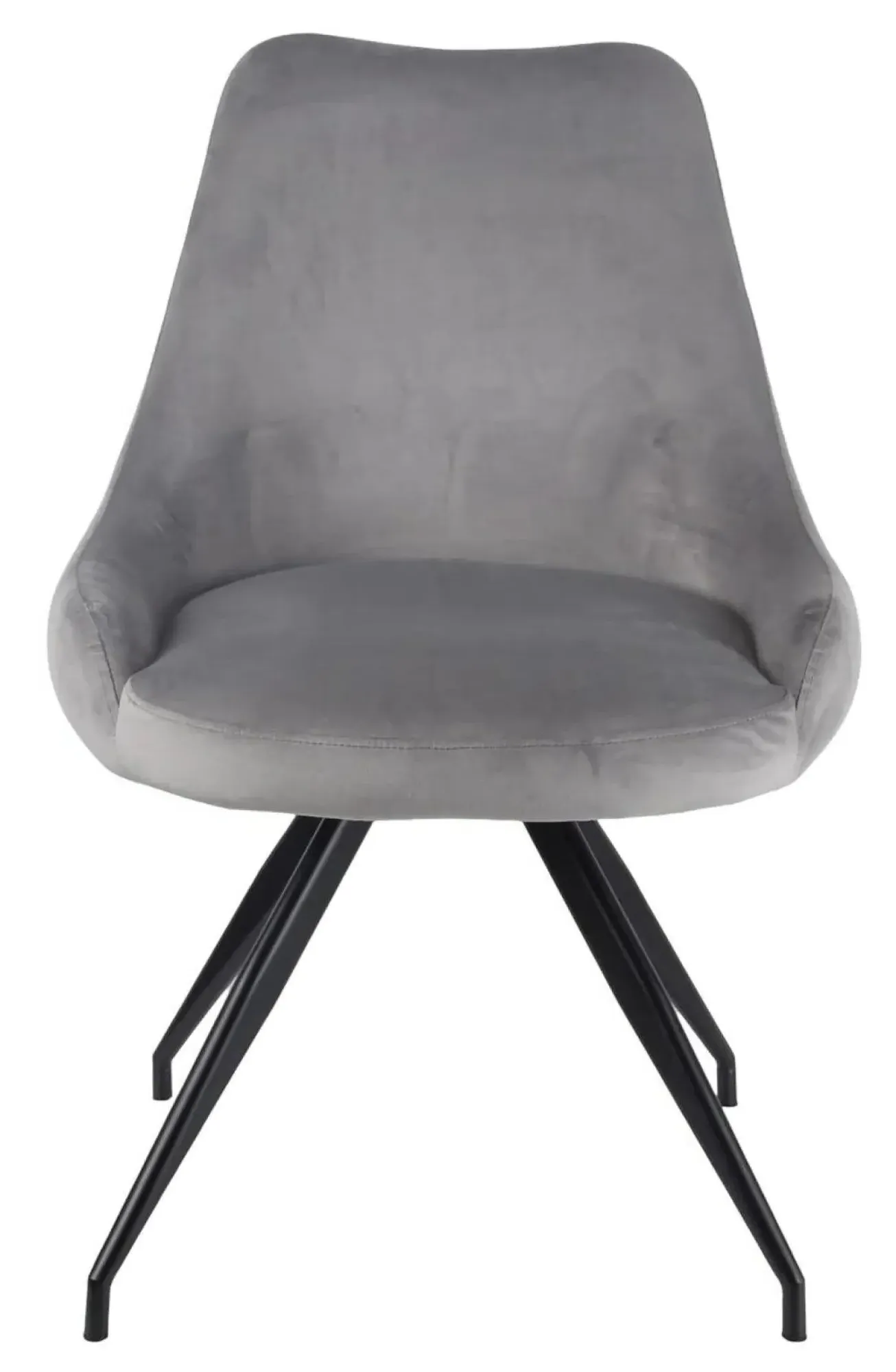 Anvik Extendable Dining Set with Arctic Swivel Chair - Black, Ceramic