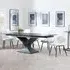 Anvik Extendable Dining Set with Darwin Chair - Black, Ceramic
