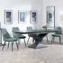 Anvik Extendable Dining Set with Darwin Chair - Black, Ceramic