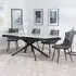 Apollo Extendable Dining Set with Corona Chairs - Grey