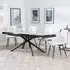 Apollo Extendable Dining Set with Corona Chairs - Grey, Beige