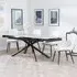 Apollo Extendable Dining Set with Darwin Chairs - Grey, Ceramic