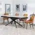 Apollo Extendable Dining Set with Darwin Chairs - Grey, Ceramic