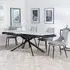 Apollo Extendable Dining Set with Peyton Chairs - Grey