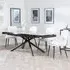 Apollo Extendable Dining Set with Peyton Chairs - Grey, Cream