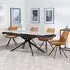 Apollo Extendable Dining Set with Swivel Chairs - Grey, Ceramic