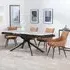 Apollo Extending Dining Set with Ace Swivel Chairs - Orange