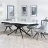 Apollo Extending Dining Set with Arctic Chair - White, Velvet