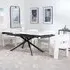 Apollo Extending Dining Set with Kiefer Chair - White, Ceramic