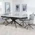 Apollo Extending Dining Set with Theo Swivel Chair - Dark Grey, Ceramic