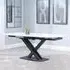 Arctic 6-8 Seater Extending Dining Table with Cross Base - White