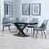 Arctic Extending Dining Set with Darwin Chair - Black, Ceramic