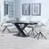 Arctic Extending Dining Set with Theo Chair - Black, Ceramic