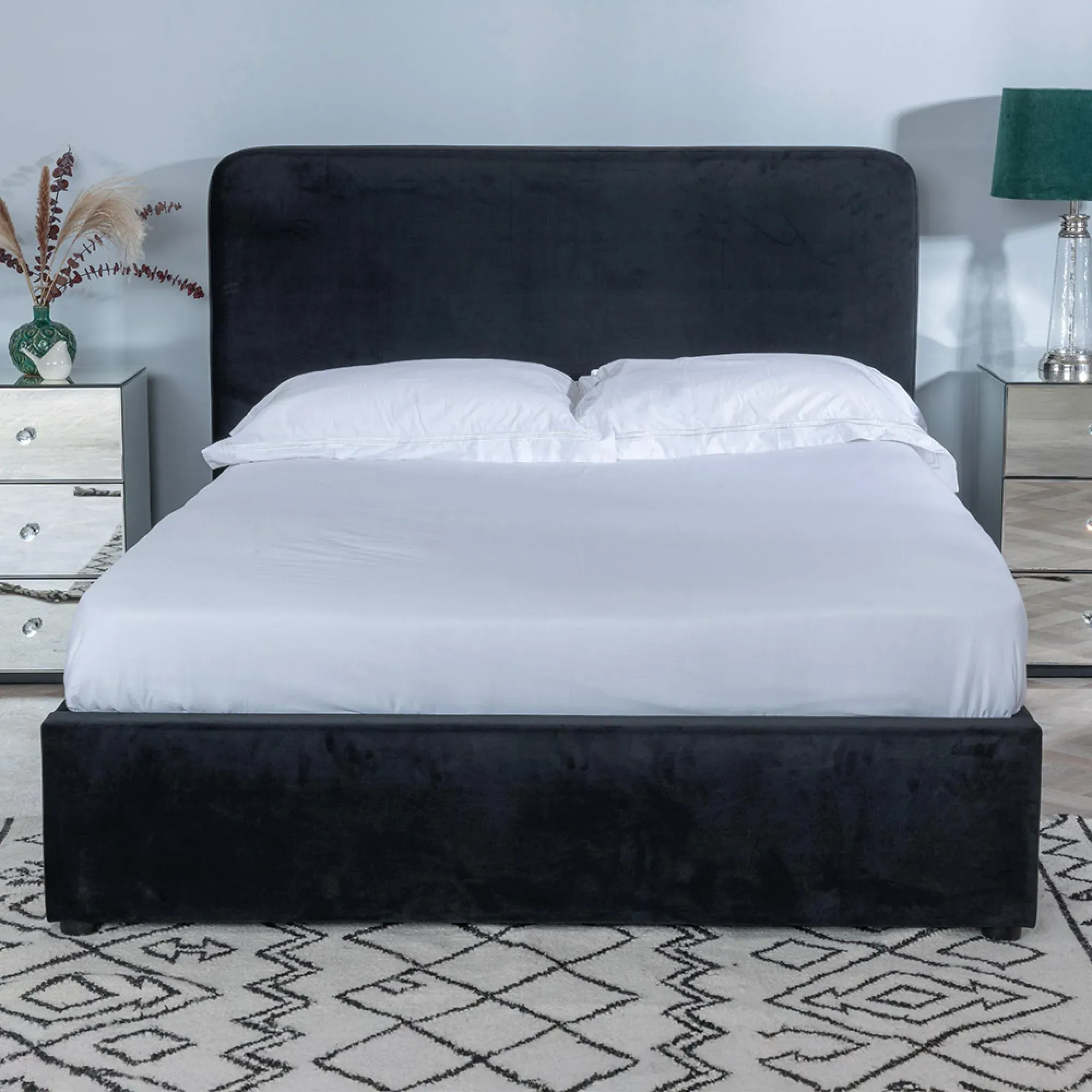 Ashby Fabric Bed Frame - Black