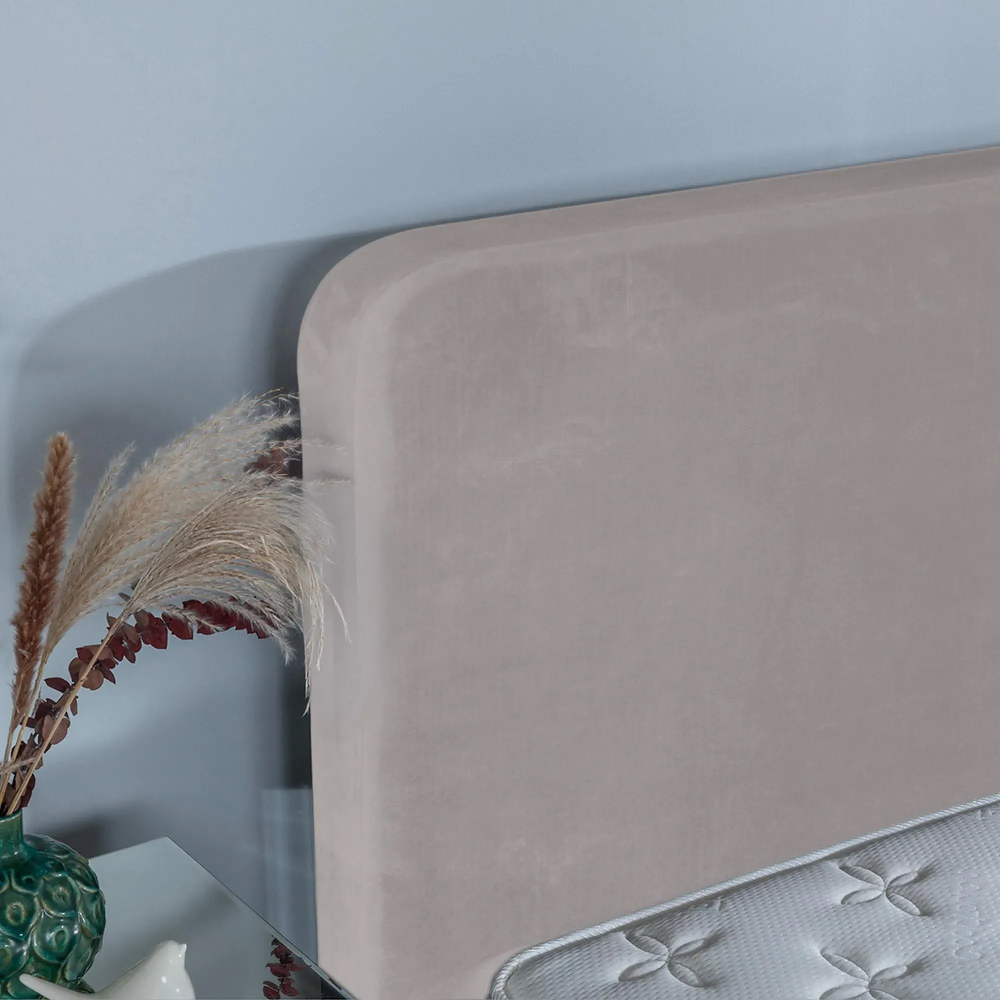 Ashby Ottoman Storage Bed - Beige, Fabric