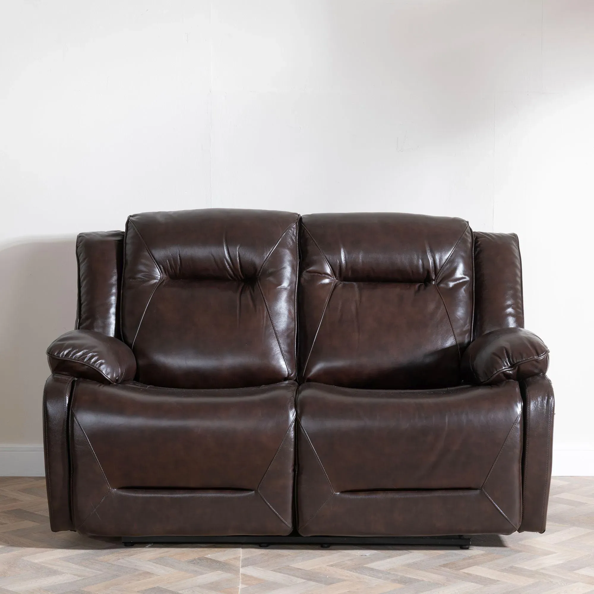Athena 3-Seater Recliner Sofa Set - Dark Brown, Leather