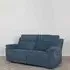 Augusta Ancona 3-Seater Electric Recliner Sofa - Blue, Fabric