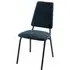 Austin Dining Chair with Metal Legs - Blue, Velvet