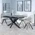 Bari Extendable Dining Set with Ion Swivel Chairs - Grey, Ceramic