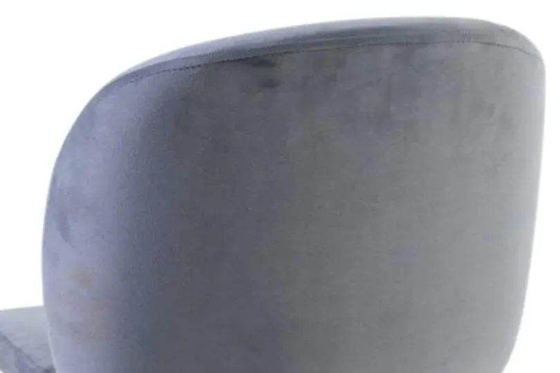 Baron Dining Chair - Grey, Velvet