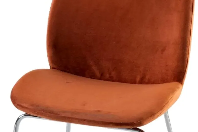 Baron Dining Chair - Ochre, Velvet