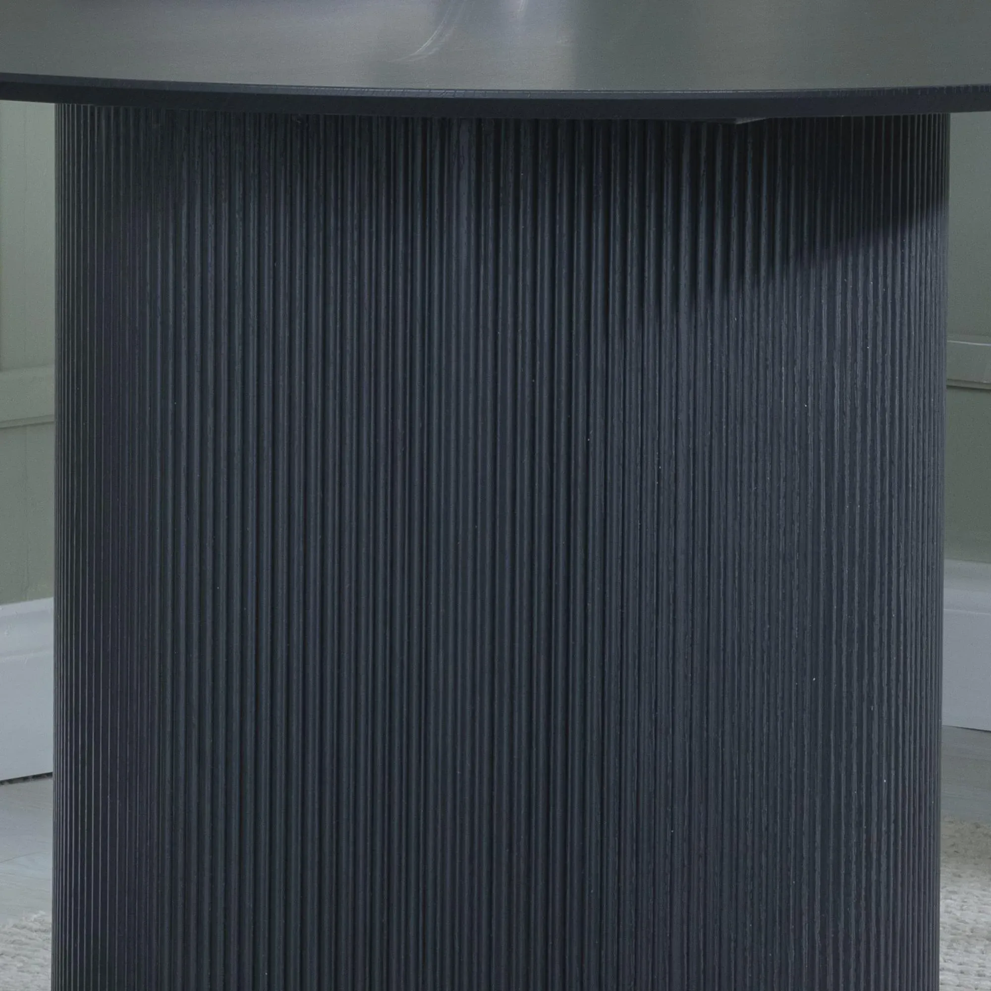 Bern 4-Seater Round Dining Set with Corona Chairs - Black, Yellow