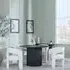 Bern 4-Seater Round Dining Set with Kiefer Chairs - Black, Cream
