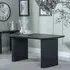 Bern Fluted 6-Seater Oval Dining Table - Black