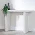 Bern Fluted Console Table - White Washed Oak Effect