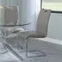 Bianco Cantilever Dining Chair - Beige, Faux Leather