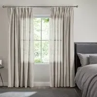 Alvarez Linen Curtain - Light Brown, Polyester