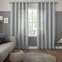 Alvarez Sky Curtain - Light Blue, Polyester