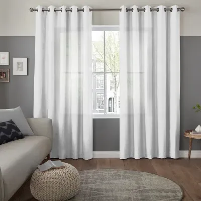 Alvarez Snow Curtain - White, Polyester