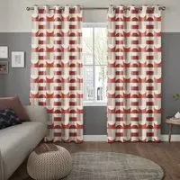 Alves Scarlet Curtain - Scarlet, Cotton