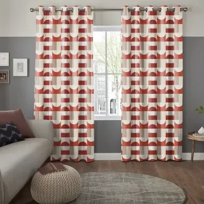 Alves Scarlet Curtain - Scarlet, Cotton