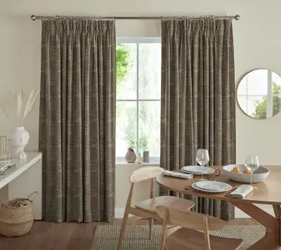 Asmir Bronze Curtain - Bronze, Polyester image