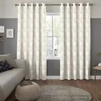 Asmir Oyster Curtain - Off-White, Polyester