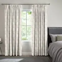 Asmir Platinum Curtain - White, Polyester