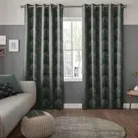 Burn Forest Curtain - Green, Cotton
