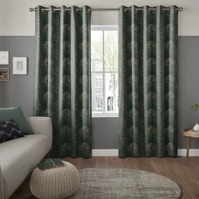 Burn Forest Curtain - Green, Cotton image