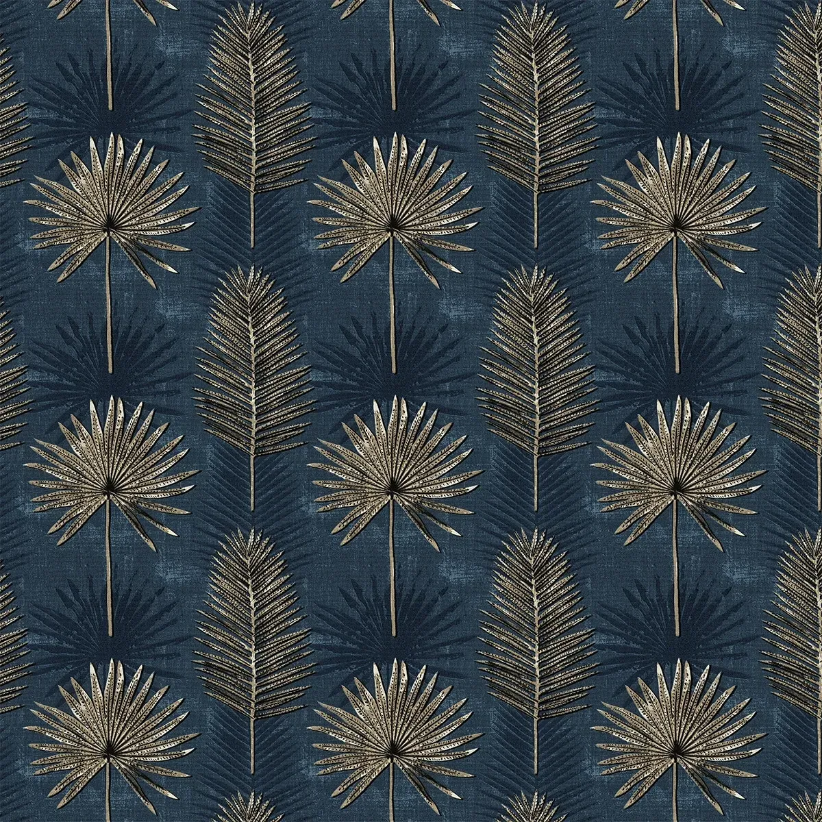 Burn Ink Curtain - Blue, Cotton