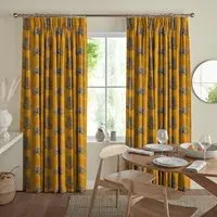 Burn Terracotta Curtain - Terracotta, Cotton