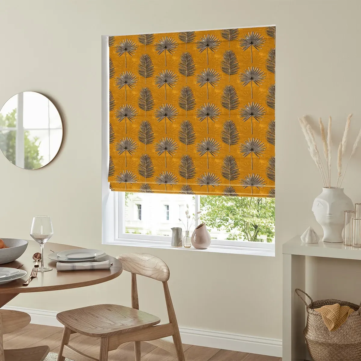 Burn Terracotta Roman Blind - Terracotta, Cotton
