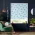 Butterfly Roman Blind - Blue, Cotton
