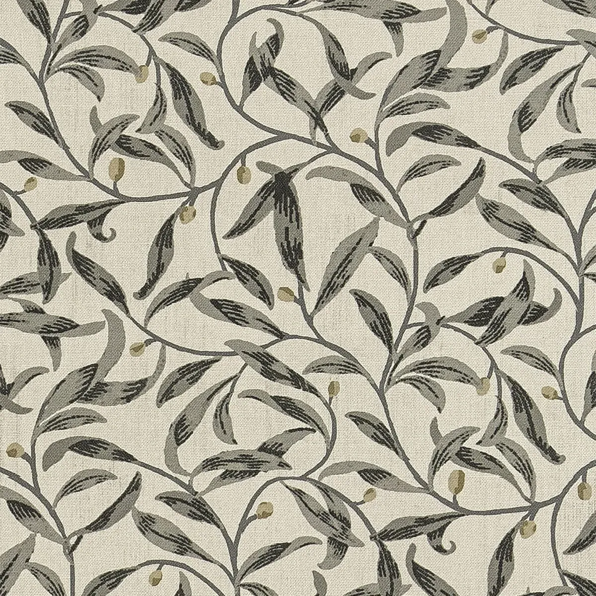 Canos Pebble Curtain with Floral Pattern - Pebble