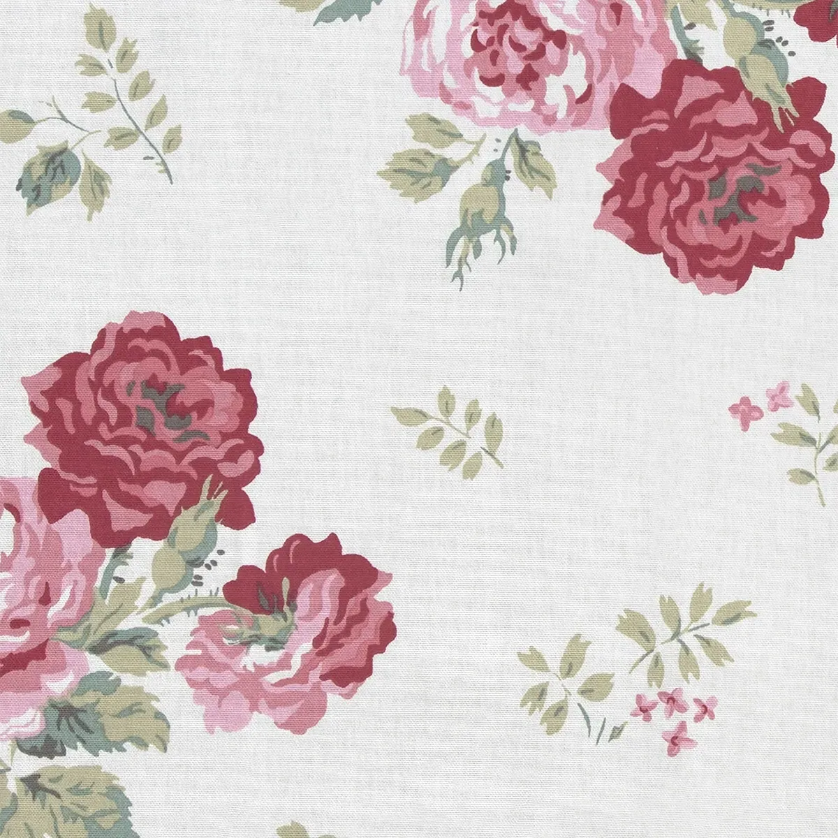 Cath Kidston Antique Rose Curtain - Pink, Cotton