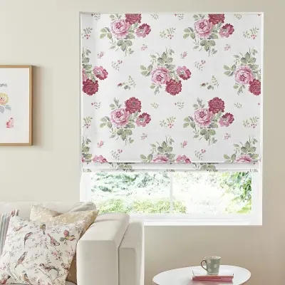 Cath Kidston Antique Rose Roman Blind - Pink, Cotton image