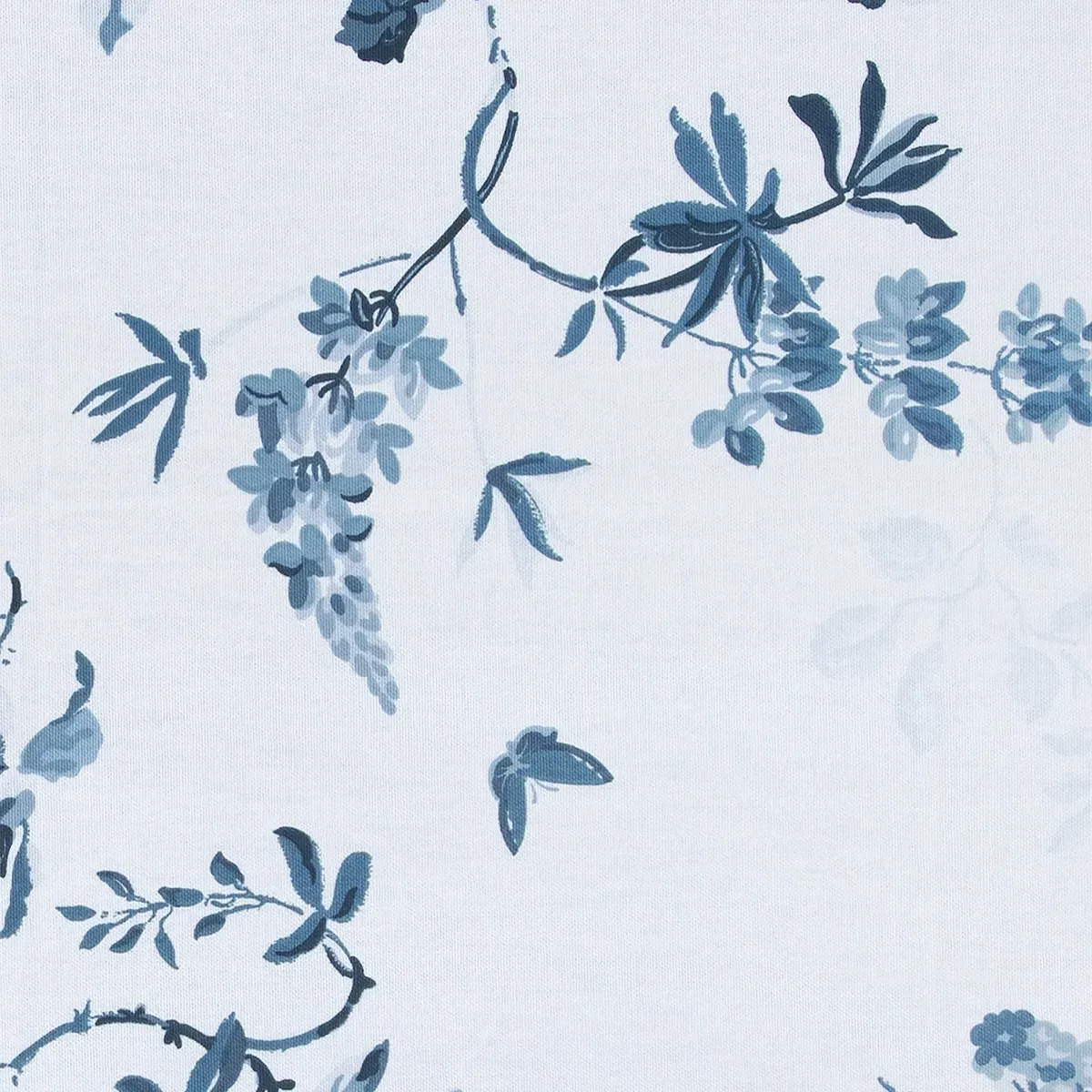 Cath Kidston Birds and Roses Curtain - Blue, Cotton