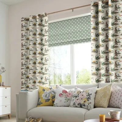 Cath Kidston Dino Curtain - Multi, Cotton image